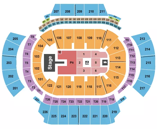 seating chart for State Farm Arena - GA - Alex Warren - eventticketscenter.com