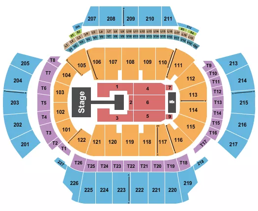 seating chart for State Farm Arena - GA - Babymonster - eventticketscenter.com