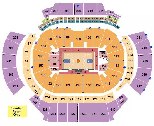 Basketball Seating Map