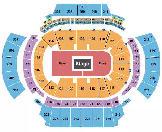 seating chart for State Farm Arena - GA - Centerstage 2 - eventticketscenter.com