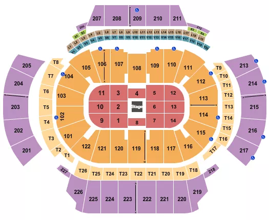 seating chart for State Farm Arena - GA - CenterStage - eventticketscenter.com