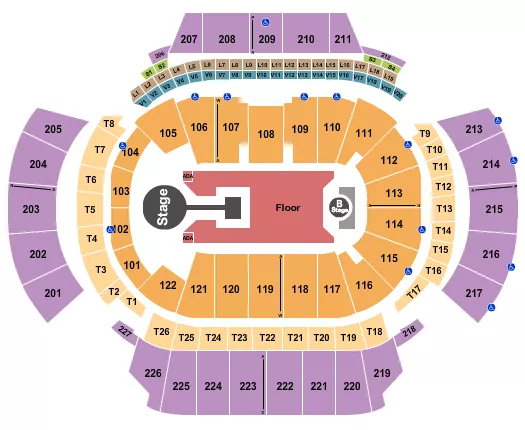 seating chart for State Farm Arena - GA - Childish Gambino - eventticketscenter.com