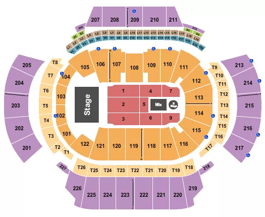seating chart for State Farm Arena - GA - Chris Brown 1 - eventticketscenter.com
