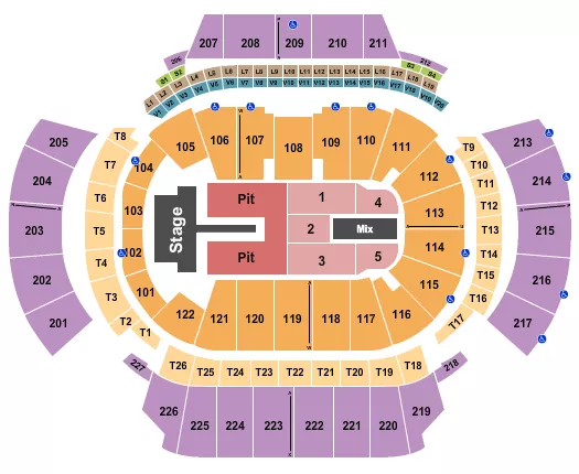 seating chart for State Farm Arena - GA - Cigarettes After Sex - eventticketscenter.com