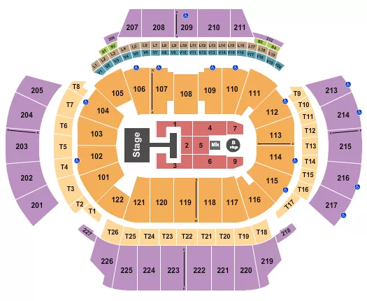 seating chart for State Farm Arena - GA - Descendants & Zombies - eventticketscenter.com