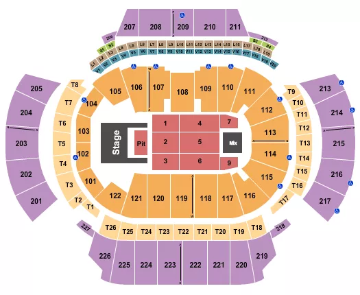 seating chart for State Farm Arena - GA - Doja Cat - eventticketscenter.com