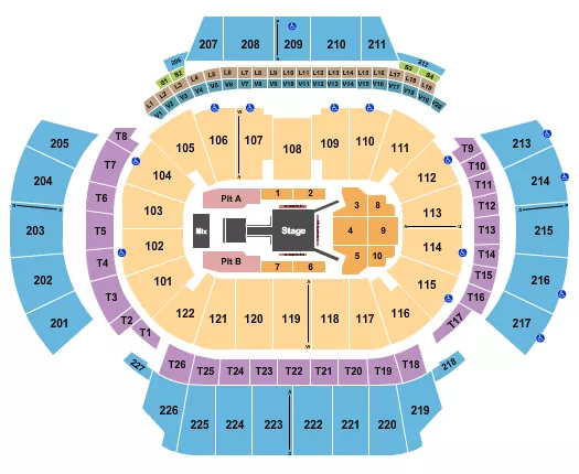 seating chart for State Farm Arena - GA - Fuerza Regida - eventticketscenter.com