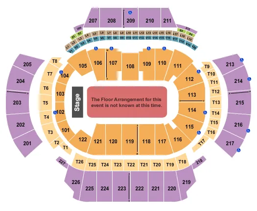 seating chart for State Farm Arena - GA - Generic Floor - eventticketscenter.com