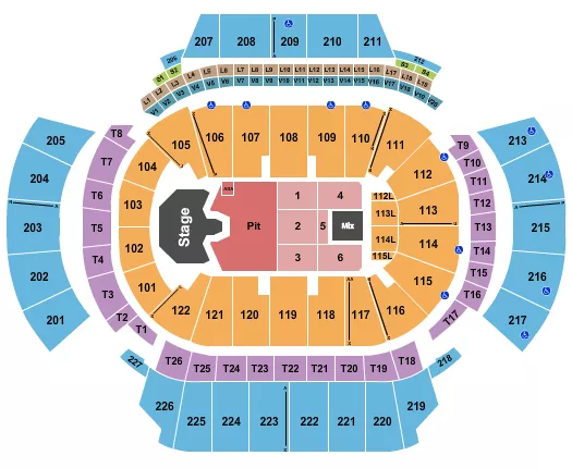 seating chart for State Farm Arena - GA - Ghost - eventticketscenter.com