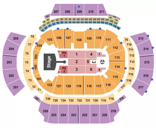 seating chart for State Farm Arena - GA - Greta Van Fleet - eventticketscenter.com