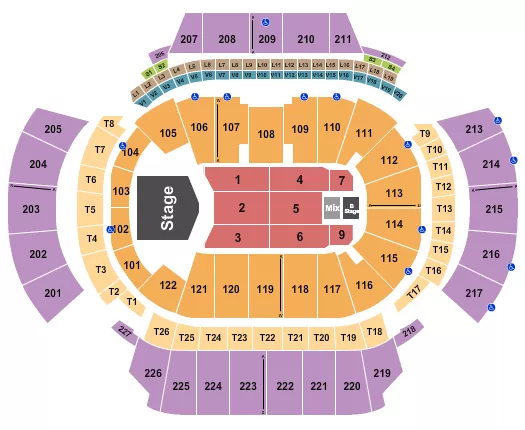 seating chart for State Farm Arena - GA - Grupo Firme - eventticketscenter.com