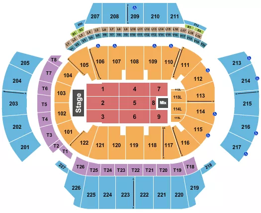 seating chart for State Farm Arena - GA - Jeff Dunham 2 - eventticketscenter.com