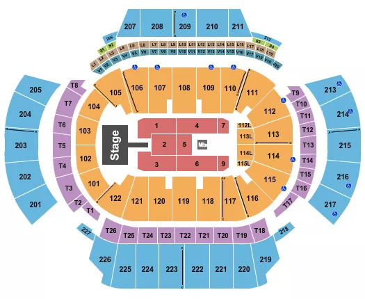 seating chart for State Farm Arena - GA - Jhene Aiko - eventticketscenter.com