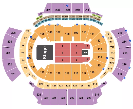 seating chart for State Farm Arena - GA - Jingle Ball - eventticketscenter.com
