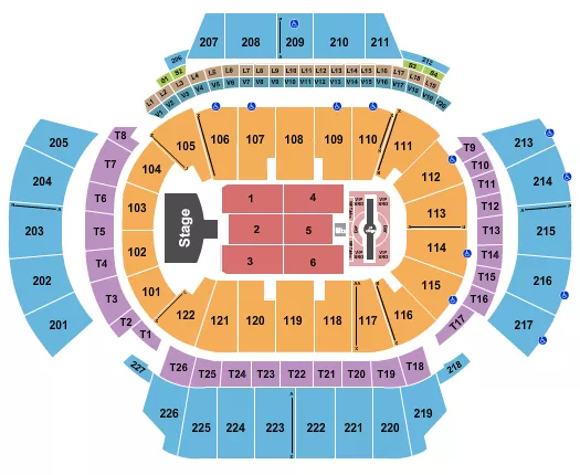 seating chart for State Farm Arena - GA - Justin Timberlake - eventticketscenter.com