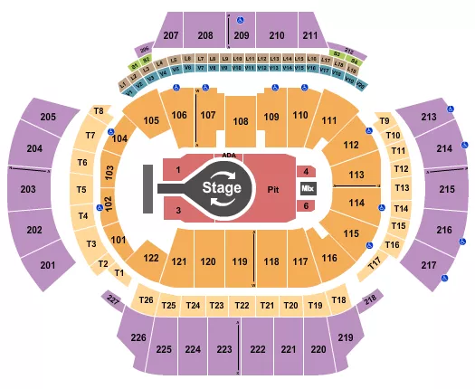 seating chart for State Farm Arena - GA - Kacey Musgraves - eventticketscenter.com