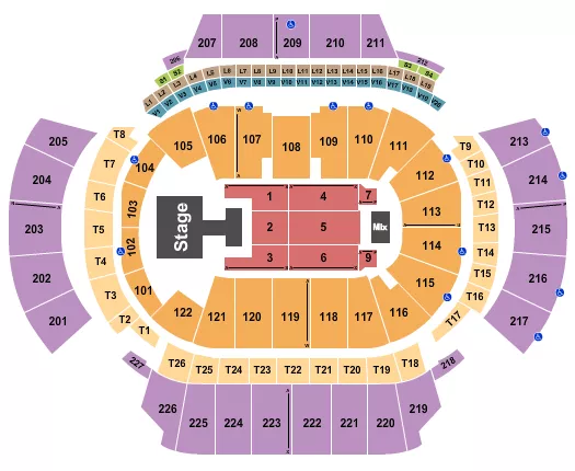 seating chart for State Farm Arena - GA - Karan Aujla - eventticketscenter.com