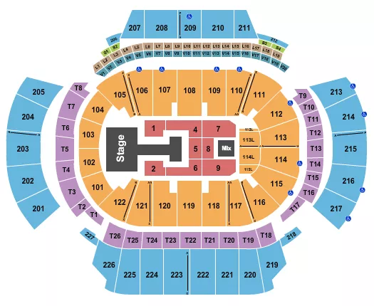 seating chart for State Farm Arena - GA - Katseye - eventticketscenter.com