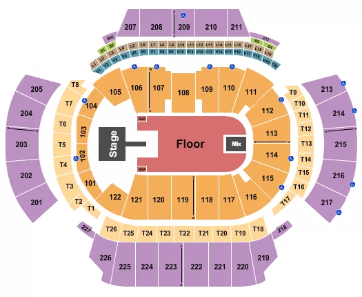 seating chart for State Farm Arena - GA - Ken Carson - eventticketscenter.com