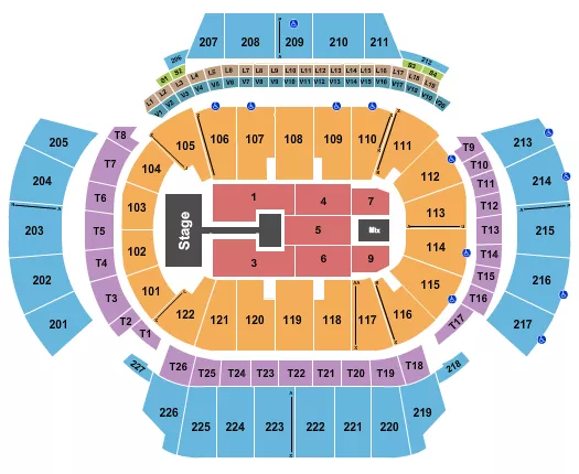 seating chart for State Farm Arena - GA - Kirk Franklin - eventticketscenter.com