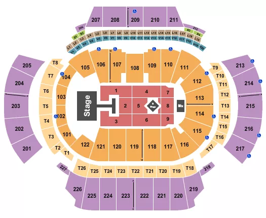 seating chart for State Farm Arena - GA - Kylie Minogue - eventticketscenter.com