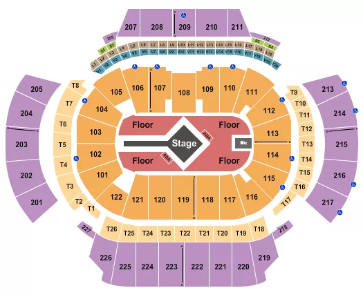 seating chart for State Farm Arena - GA - Lil Baby - eventticketscenter.com