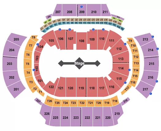 seating chart for State Farm Arena - GA - Lil Baby - eventticketscenter.com