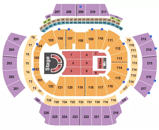 seating chart for State Farm Arena - GA - Megan Thee Stallion - eventticketscenter.com