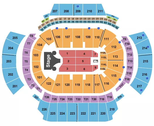 seating chart for State Farm Arena - GA - Missy Elliott - eventticketscenter.com