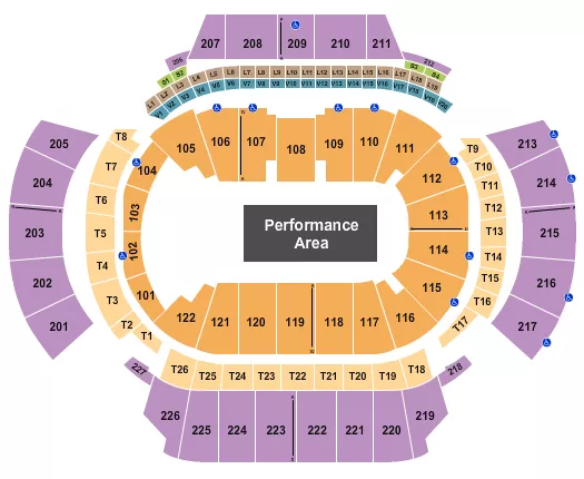seating chart for State Farm Arena - GA - Monster Trucks - eventticketscenter.com