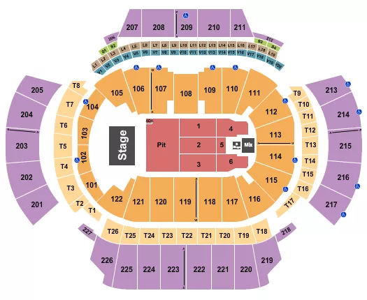seating chart for State Farm Arena - GA - Mumford & Sons - eventticketscenter.com