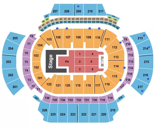 seating chart for State Farm Arena - GA - Olivia Rodrigo - eventticketscenter.com