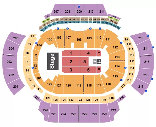 seating chart for State Farm Arena - GA - Pentatonix - eventticketscenter.com