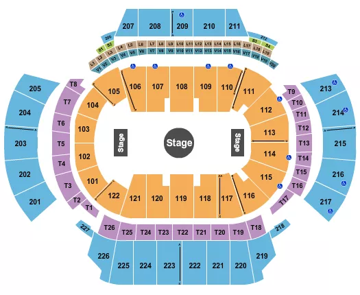 seating chart for State Farm Arena - GA - Ringling Bros Circus - eventticketscenter.com