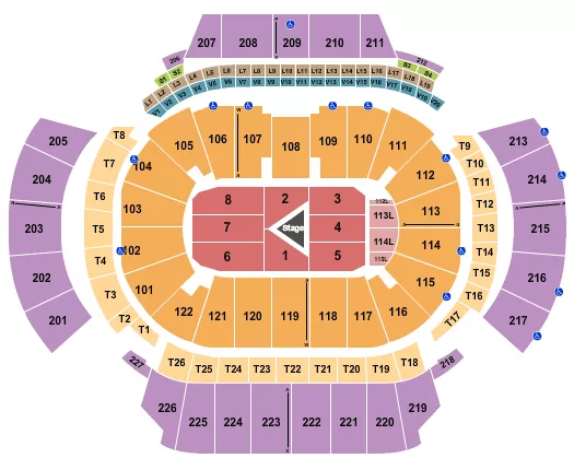 seating chart for State Farm Arena - GA - Sebastian Maniscalco - eventticketscenter.com