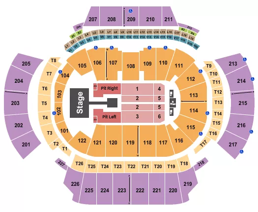 seating chart for State Farm Arena - GA - Sombr - eventticketscenter.com