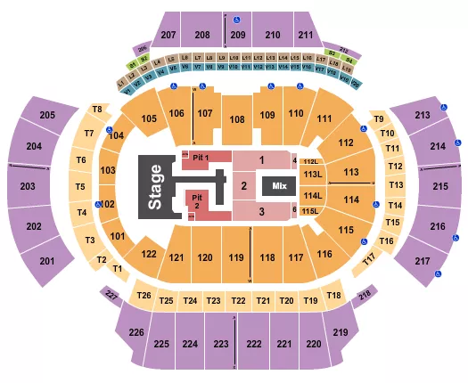 seating chart for State Farm Arena - GA - Teddy Swims - eventticketscenter.com