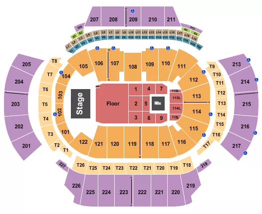 seating chart for State Farm Arena - GA - The Neighbourhood - eventticketscenter.com
