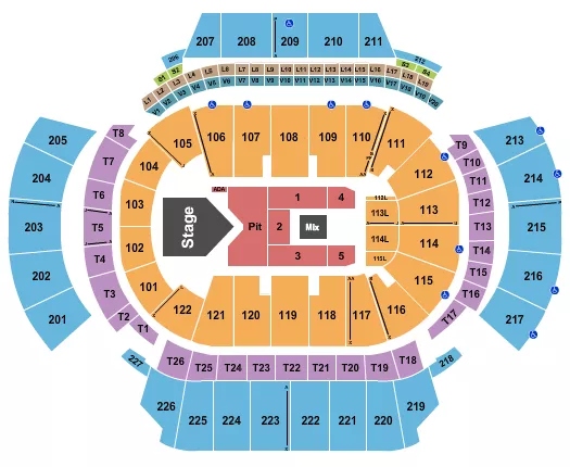 seating chart for State Farm Arena - GA - Yfn Lucci - eventticketscenter.com