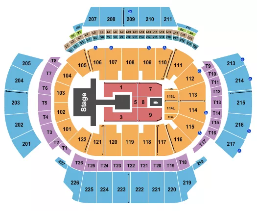 seating chart for State Farm Arena - GA - Young Miko - eventticketscenter.com