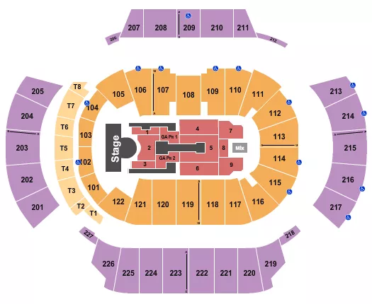 seating chart for State Farm Arena - GA - Madonna - eventticketscenter.com