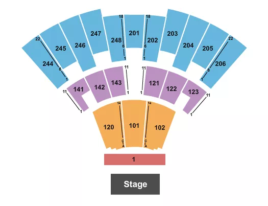 seating chart for State Farm Center - Theatre 3 - eventticketscenter.com