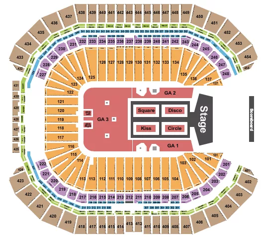 seating chart for State Farm Stadium - Harry Styles - eventticketscenter.com
