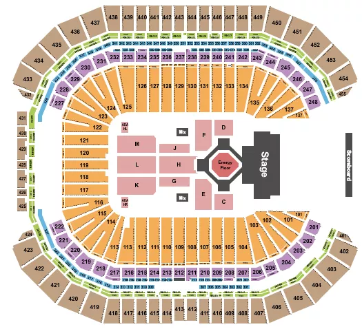 seating chart for State Farm Stadium - Kendrick Lamar - eventticketscenter.com