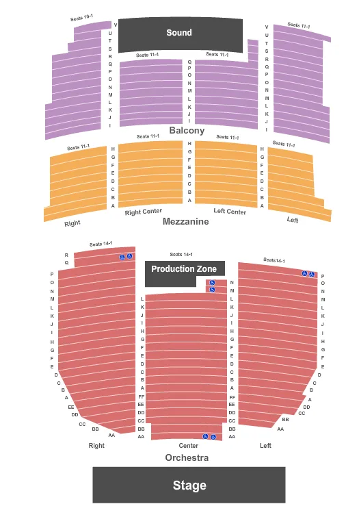 seating chart for State Theatre - Kalamazoo - End Stage - eventticketscenter.com