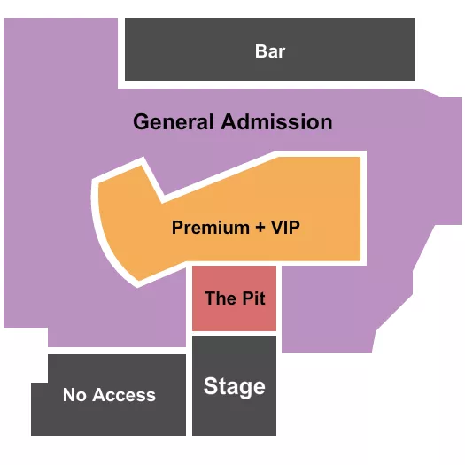 seating chart for Steel Creek American Whiskey Co. - GA/VIP/Premium - eventticketscenter.com