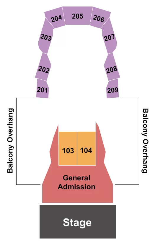 seating chart for Steelhouse Omaha - Endstage with GA - eventticketscenter.com
