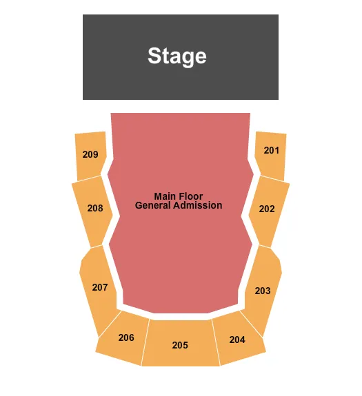 seating chart for Steelhouse Omaha - Endstage GA Floor - eventticketscenter.com