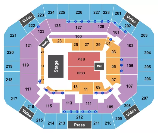 seating chart for Stephen C. O'Connell Center - Gator Growl - eventticketscenter.com