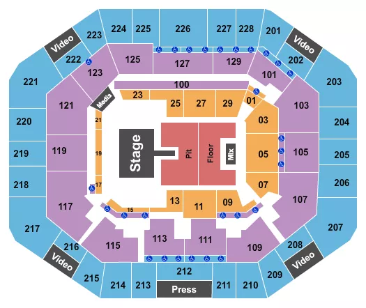 seating chart for Stephen C. O'Connell Center - Parker McCollum - eventticketscenter.com